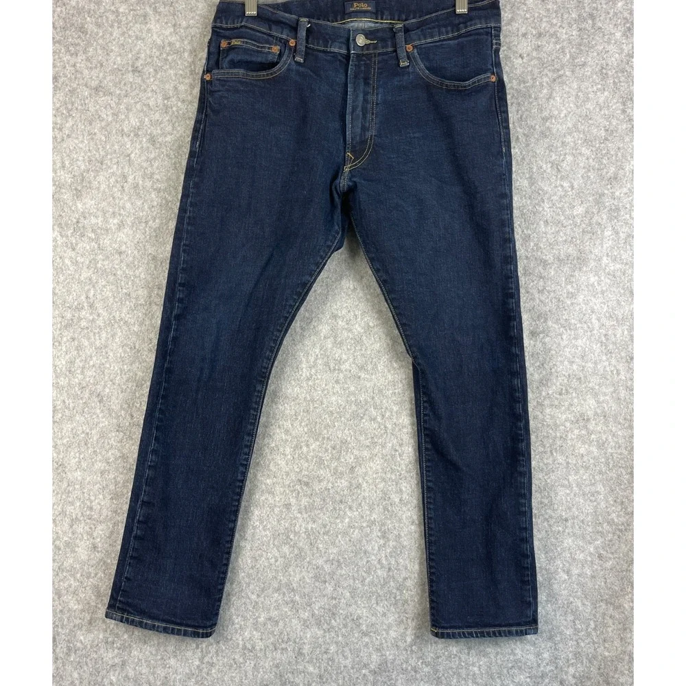 Polo Ralph Lauren Sullivan Slim Fit Jeans Mens 34x29 Dark Wash Stretch Denim
